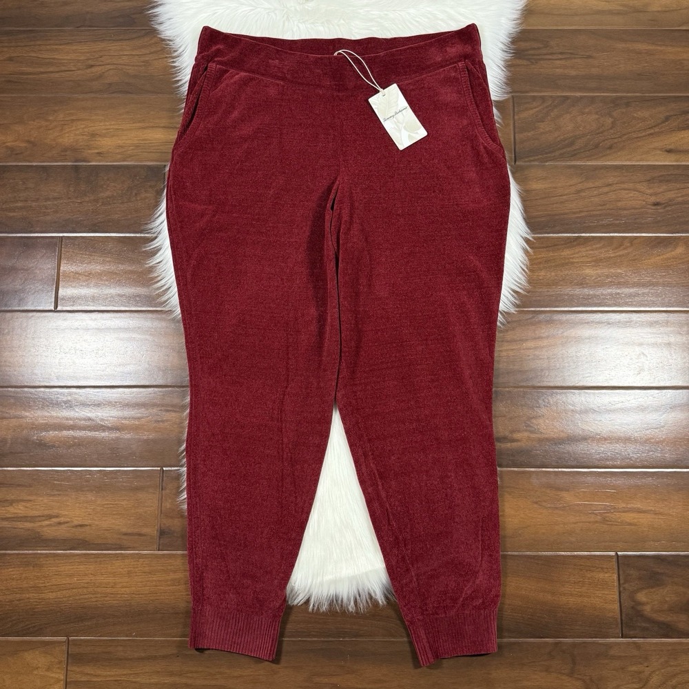 Tommy Bahama Women's Size XL‎ Sangria Red Sea Light Sweater Jogger Pants